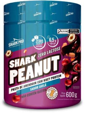 Shark Peanut  Avelã Zero Lactose (600g) - Shark Pro